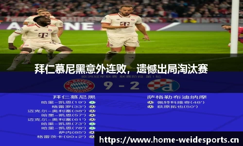 拜仁慕尼黑意外连败，遗憾出局淘汰赛